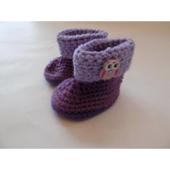 Baby Owl Hat Diaper Cover and Booties Set - Picture 9 of 10